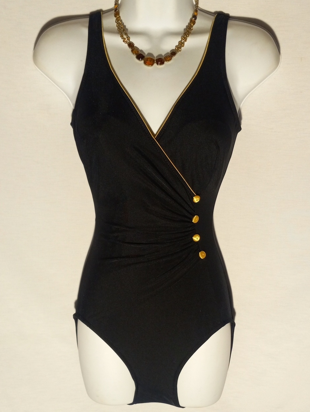 Longitude Gold and Black Lingerie Label Detail
